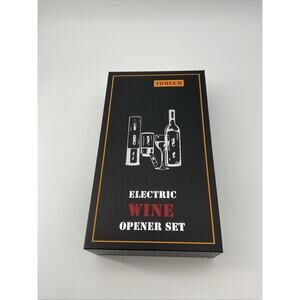 TOMEEM Rechargeable Electric Wine Gift - Aerator, Vacuum Stoppers, Foil Cutter